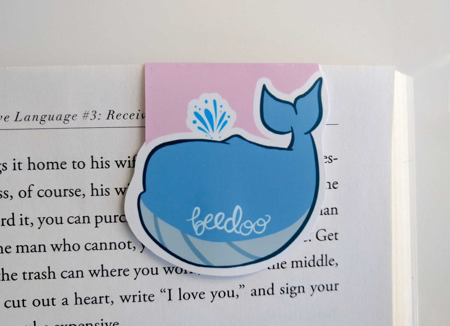 Blue Whale Magnetic Bookmark