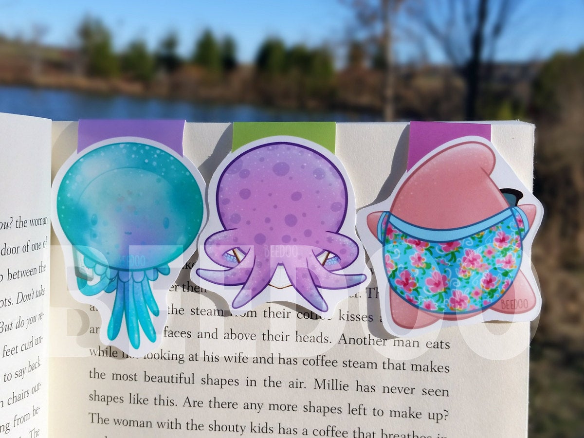 Sea Creatures Magnetic Bookmarks