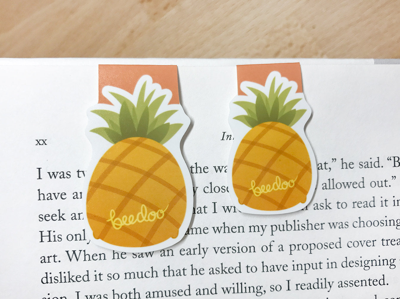 Pineapple Magnetic Bookmark
