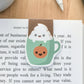 Pumpkin Spice Latte Magnetic Bookmark