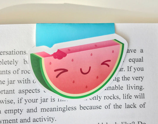 Cute Watermelon Magnetic Bookmark