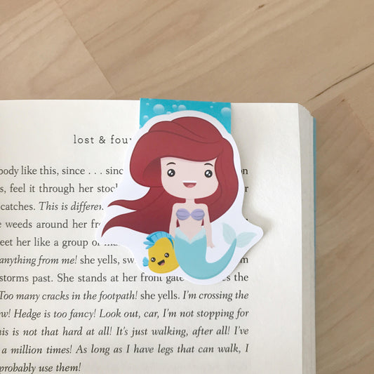 Red Head Mermaid Magnetic Bookmark