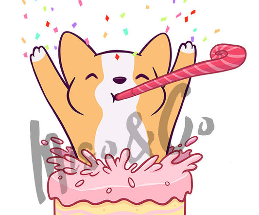 Hand Drawn Birthday Cake Surprise Planner Stickers