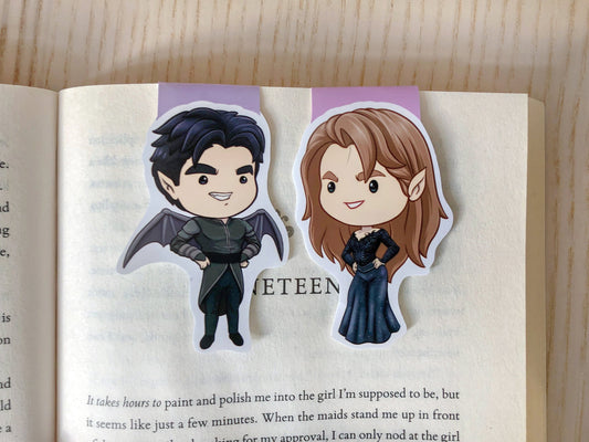 Feyre and Rhysand Magnetic Bookmarks