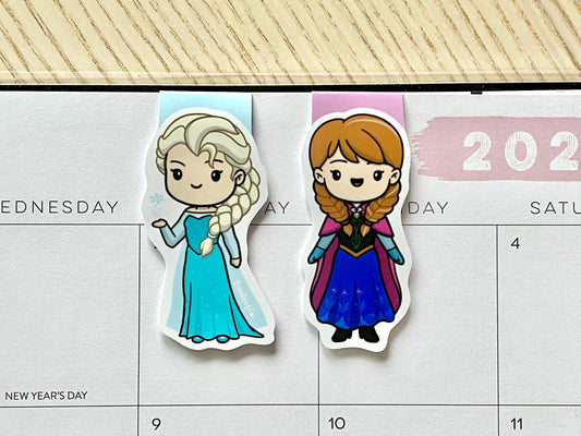 Ice Sisters Magnetic Bookmark