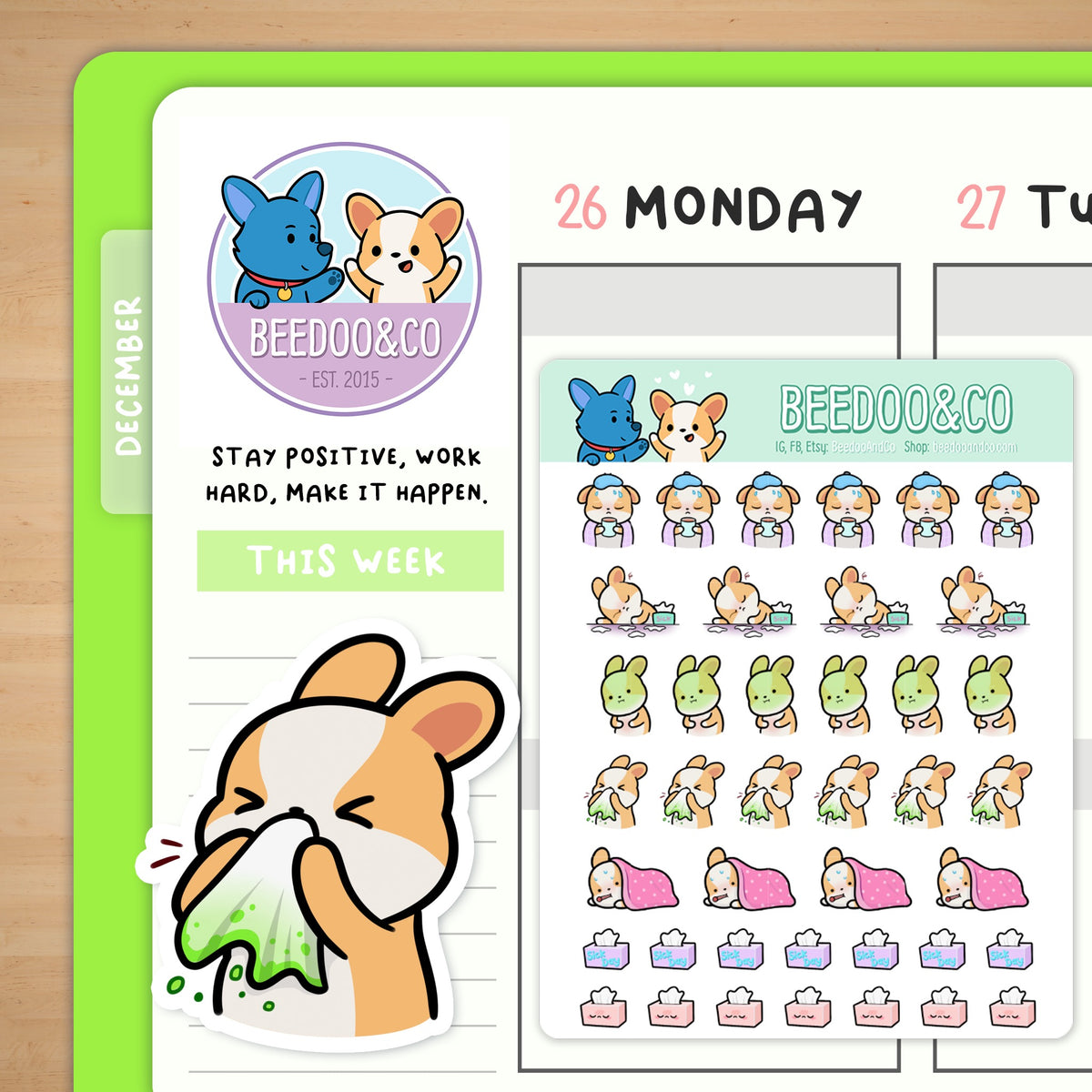 Sick Planner Stickers – Beedoo&Co
