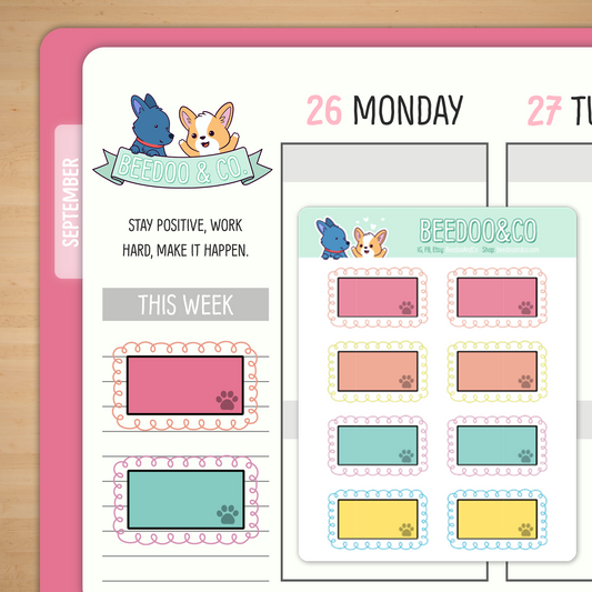 Doodle Box Planner Stickers