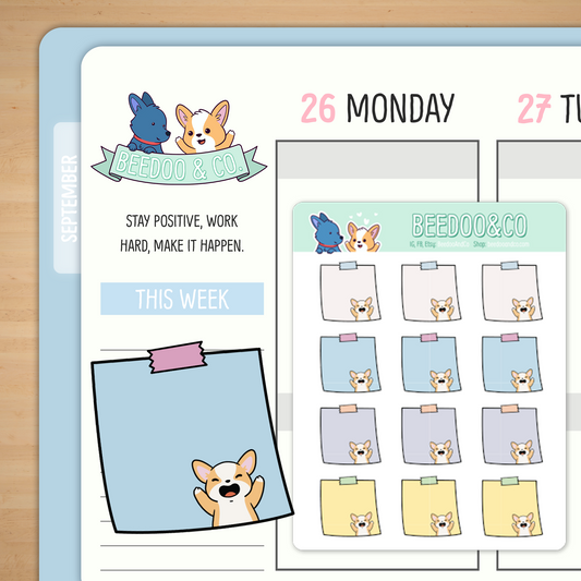 Sticky Note Planner Stickers - Small